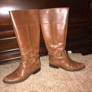Anne Klein brown tall riding boots